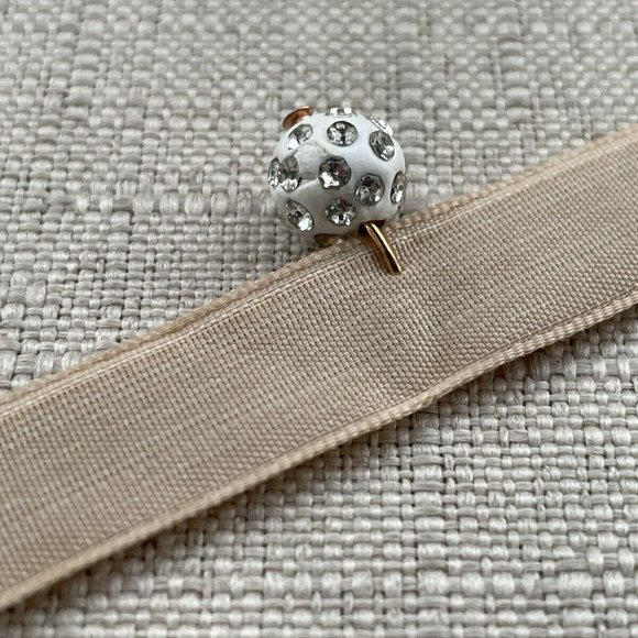 Women Choker Necklace Brown Carmel Tone Velvet Fashion Choker New - Picture 7 of 8